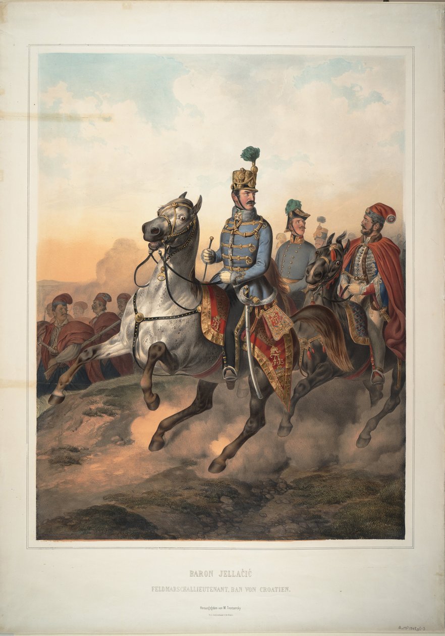 Hrabě Josip Jelacic z Buim, 1849 od Matthias Trentsensky