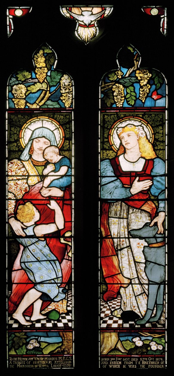 Charity & Faith, Church of St Cuthbert, Darlington, 1875 od Matthijs Maris