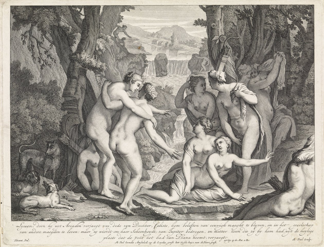 Diana v Callisto od Matthijs Pool