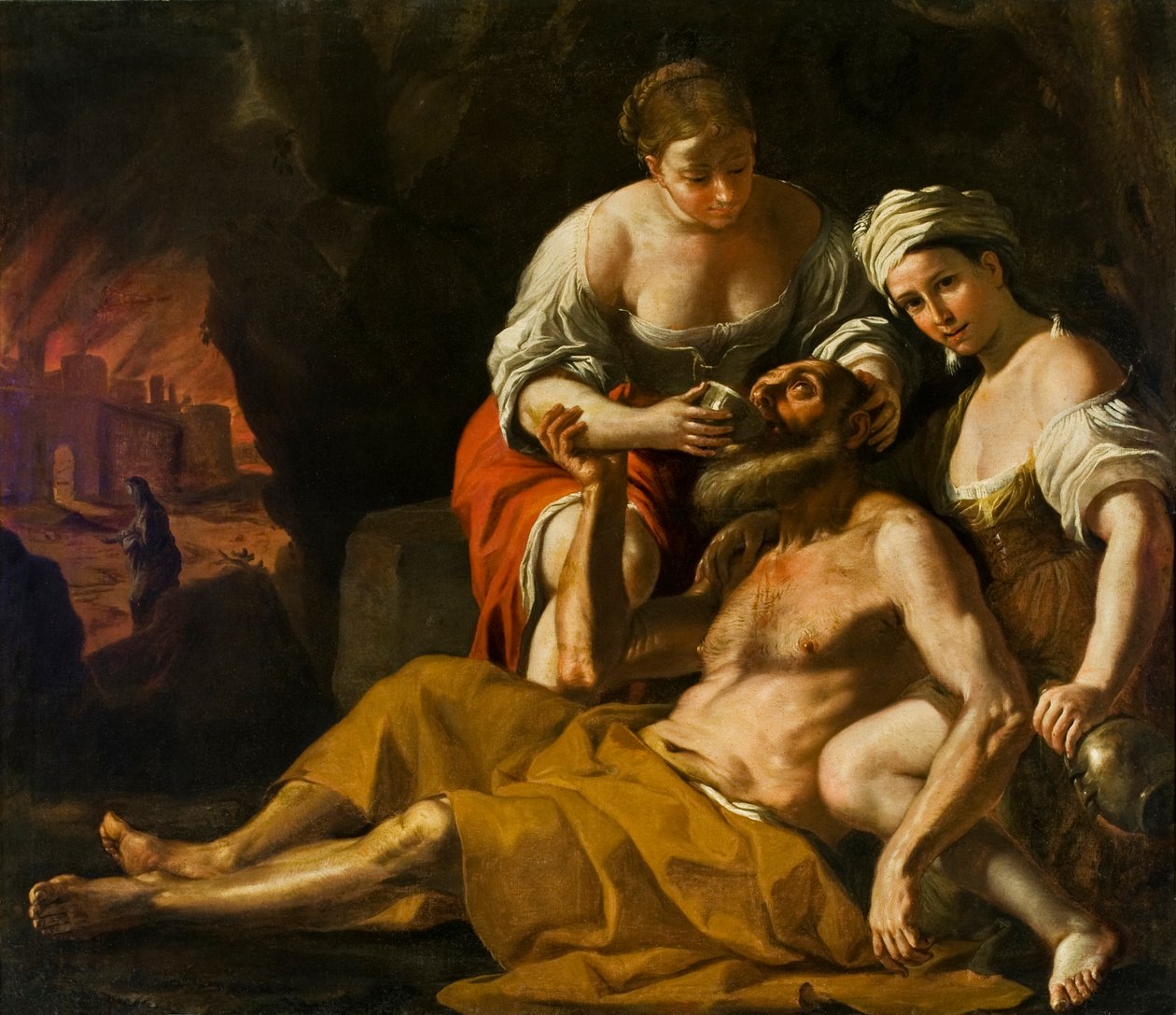 Lot a jeho dcery, asi 1675-1680. od Mattia Preti
