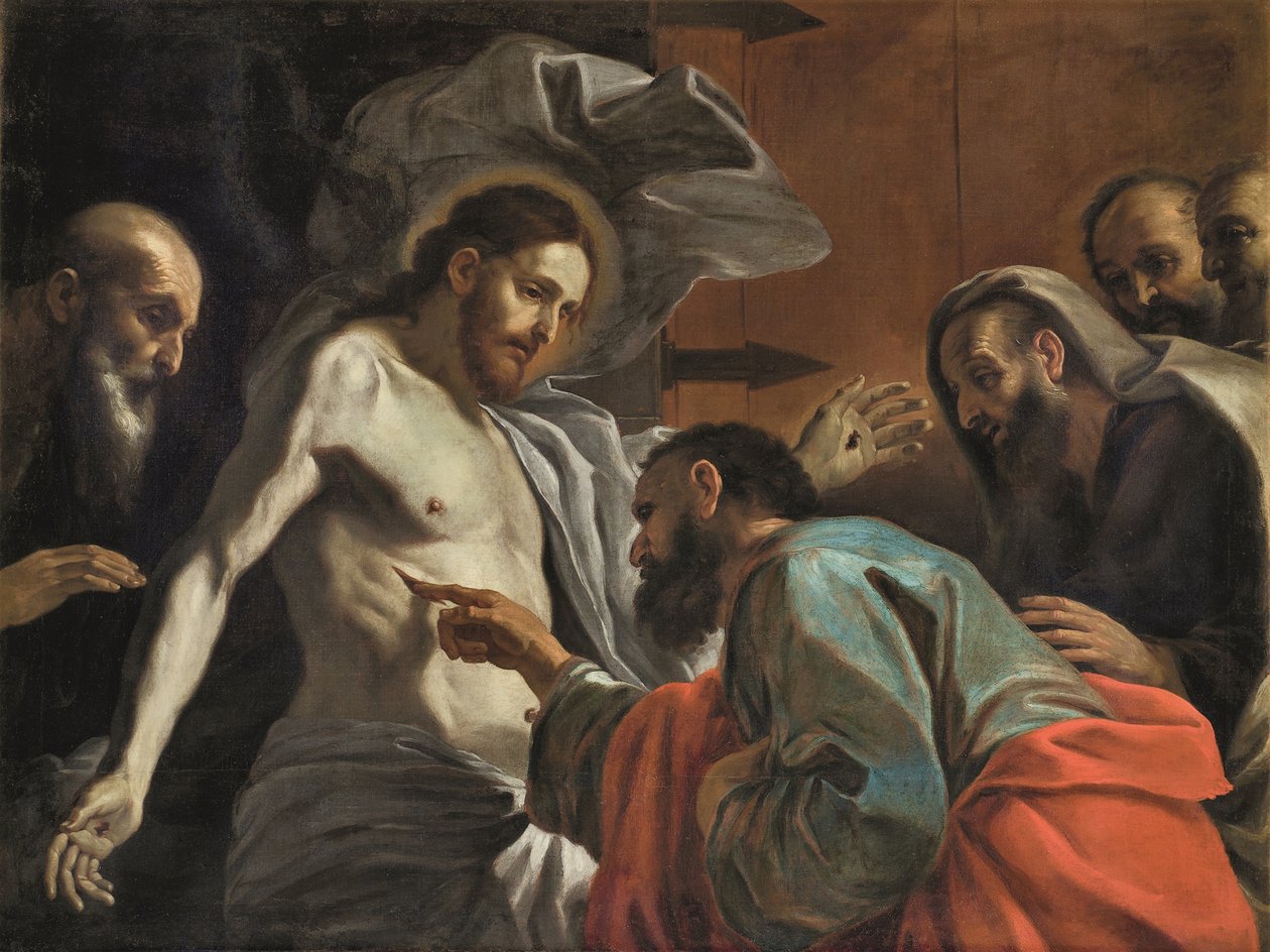 Neuvěřitelnost svatého Tomáše, cca 1675. od Mattia Preti