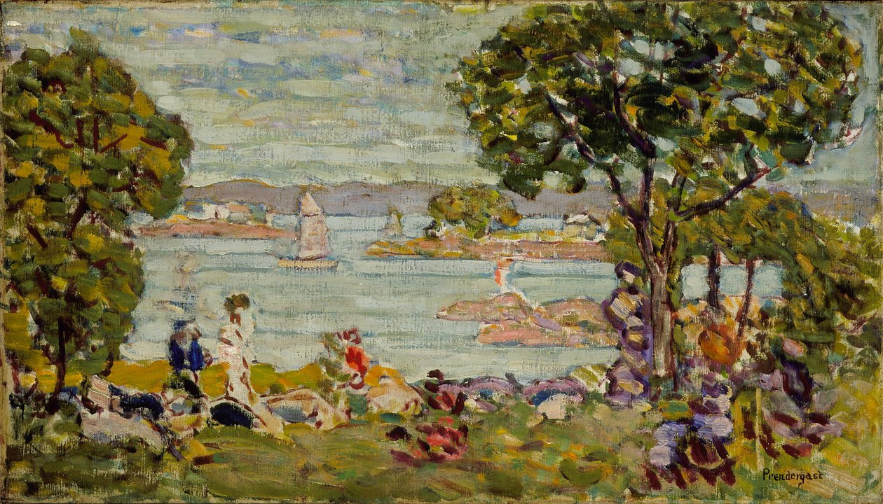 Cove, Maine, kolem 1907-10 od Maurice Brazil Prendergast