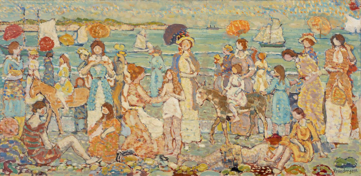 Krajina s figurami, 1924 od Maurice Brazil Prendergast
