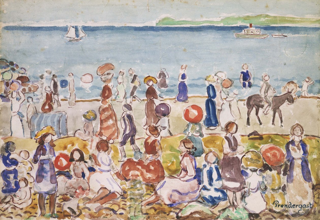 Revere Beach č. 2 od Maurice Brazil Prendergast