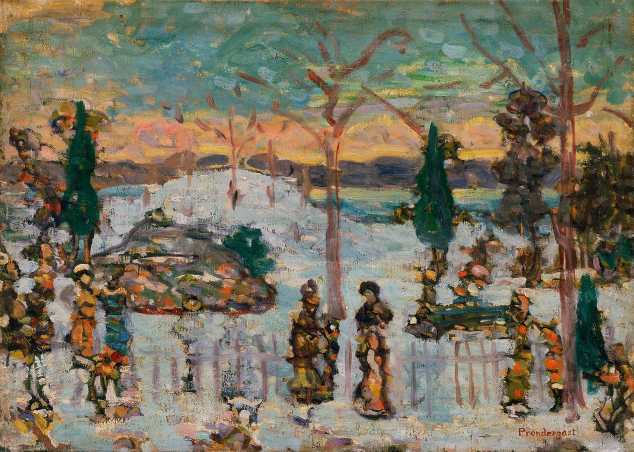 Sníh v dubnu od Maurice Brazil Prendergast