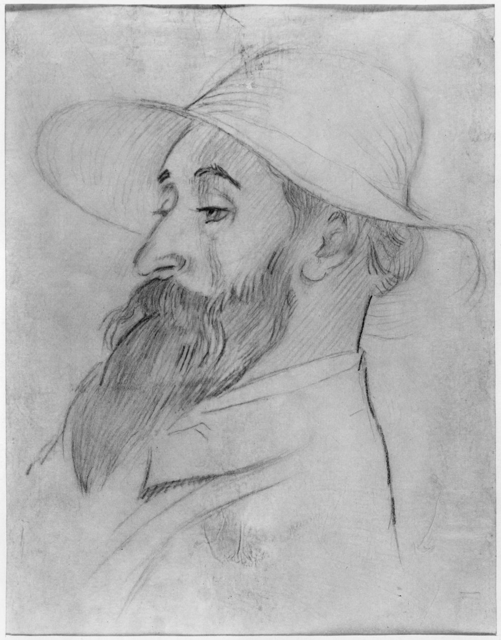 Aristide Maillol, 1902 (tužka a uhel na papíře) od Maurice Denis