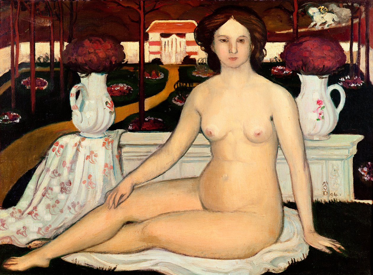 Akt s kyticí fialek od Maurice Denis