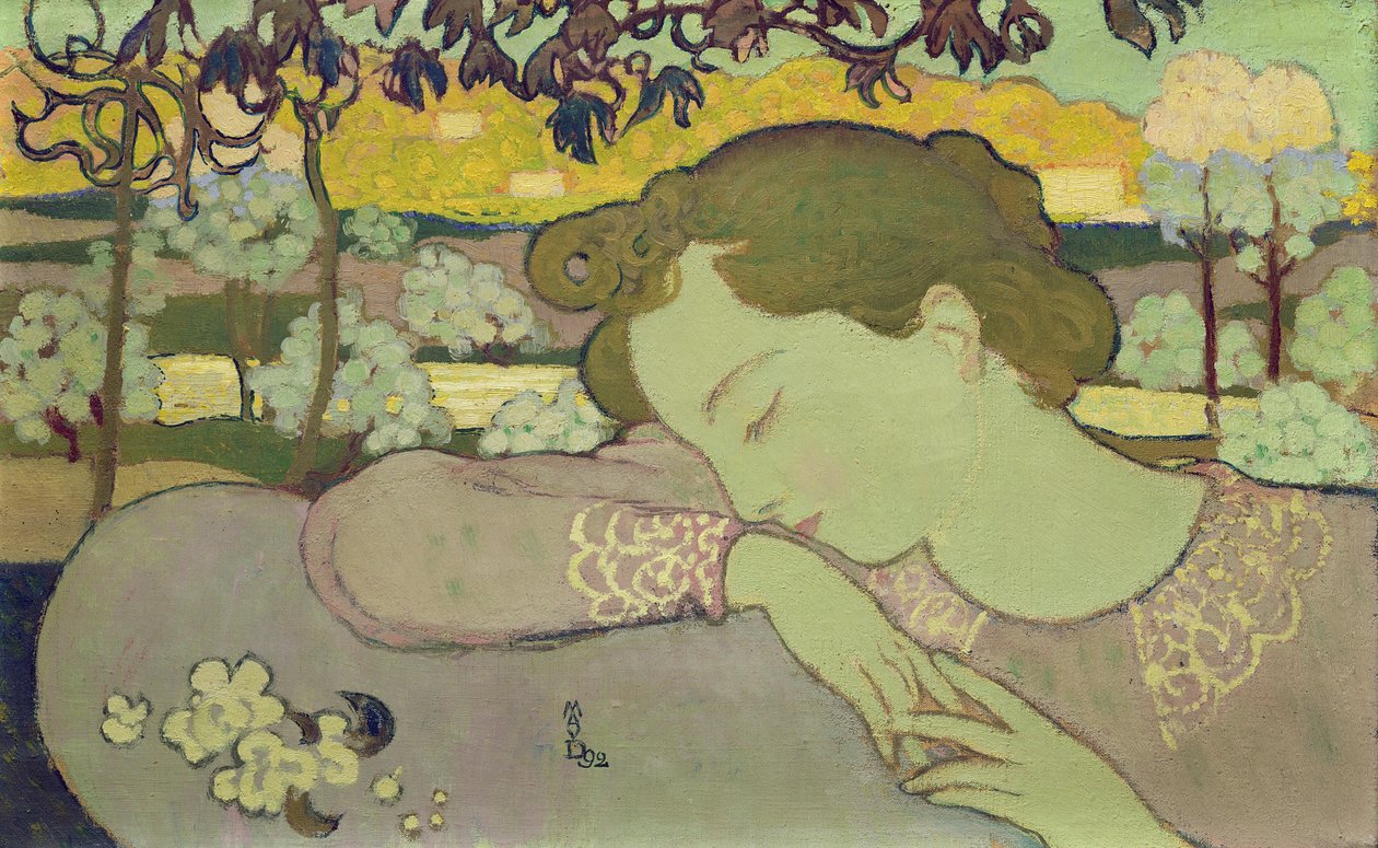 Spící žena, 1892 od Maurice Denis