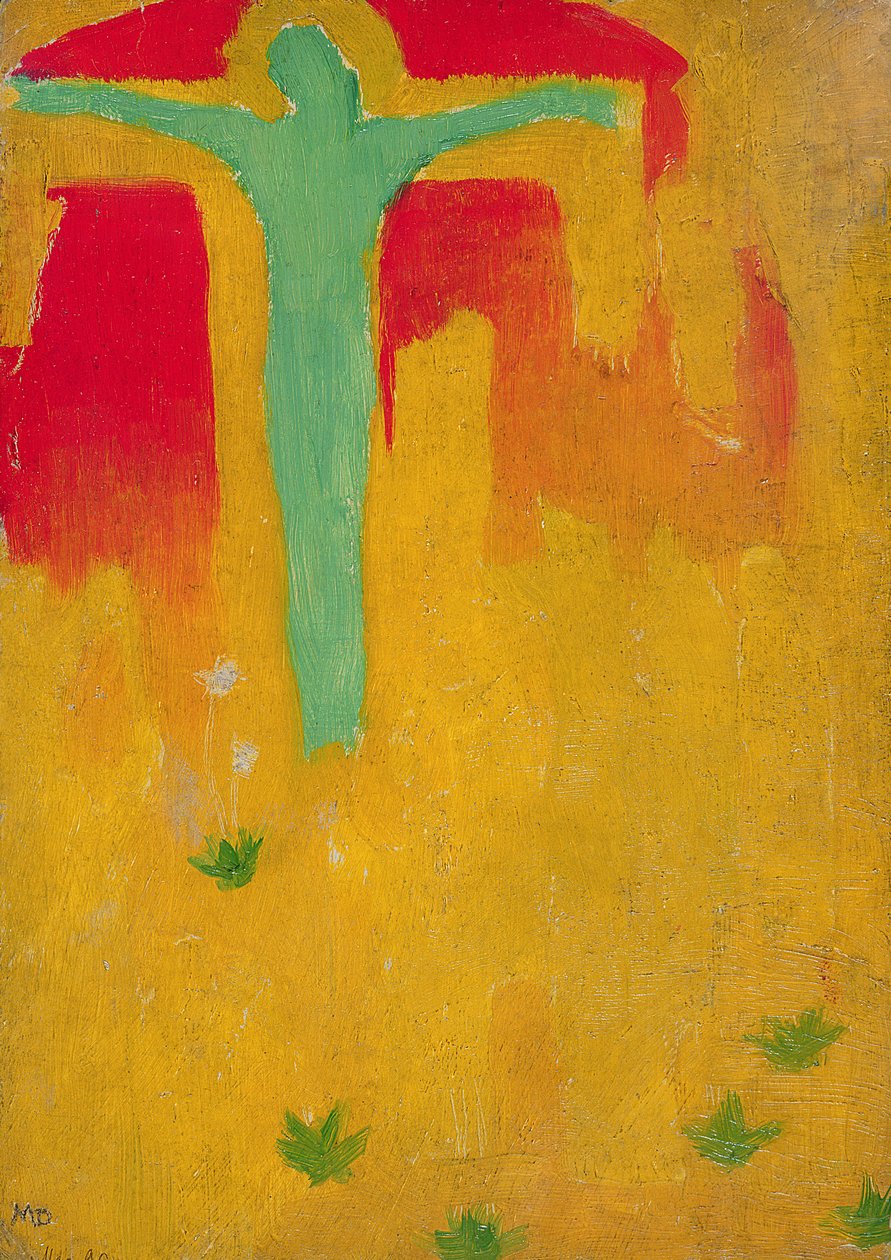 Zelený Kristus, 1890 (olej na kartonu) od Maurice Denis