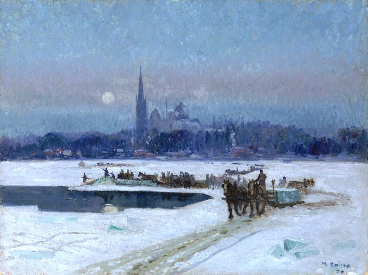 Řezače ledu, Longueuil od Maurice Galbraith Cullen