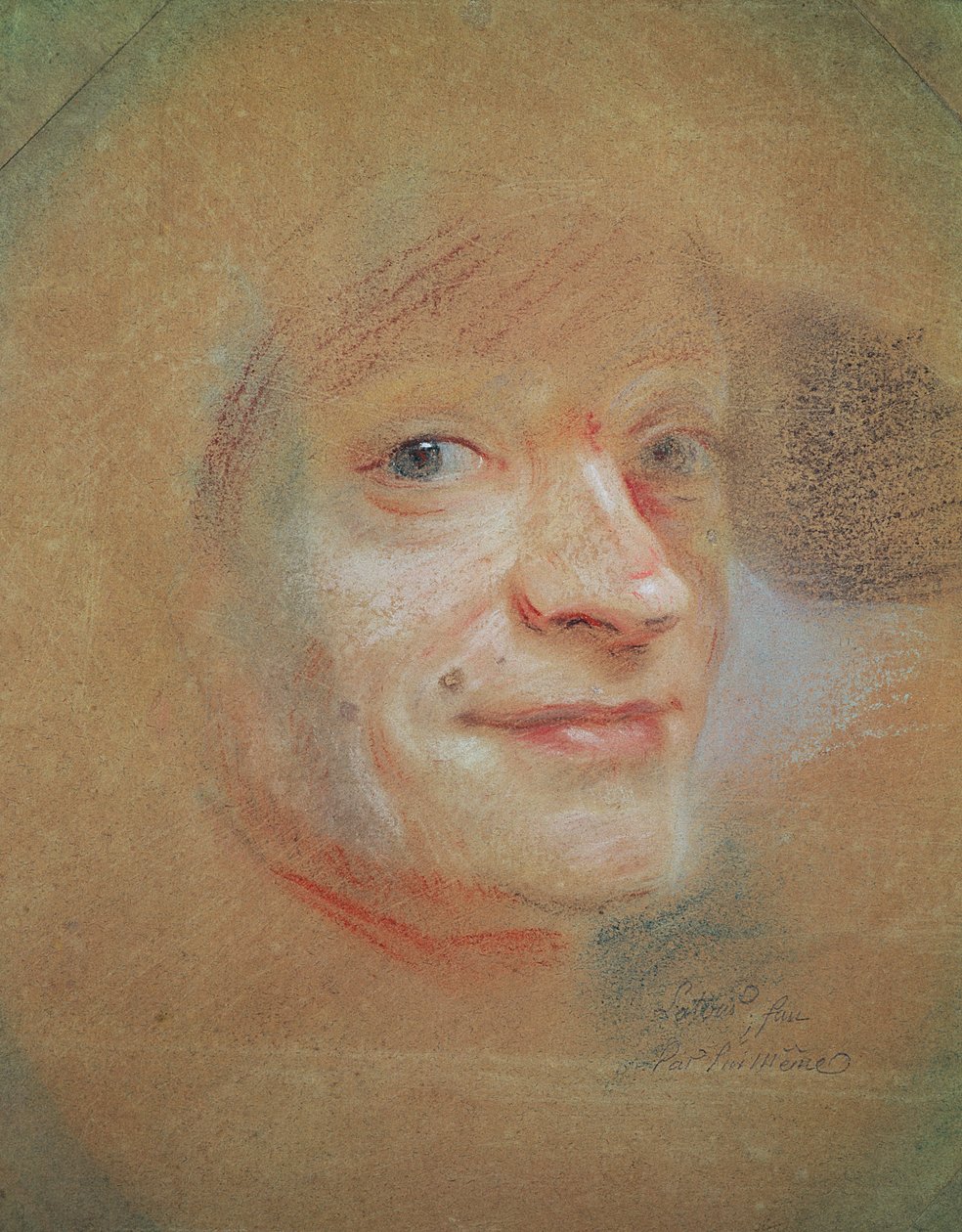 Autoportrét (pastel na papíře) od Maurice Quentin de La Tour