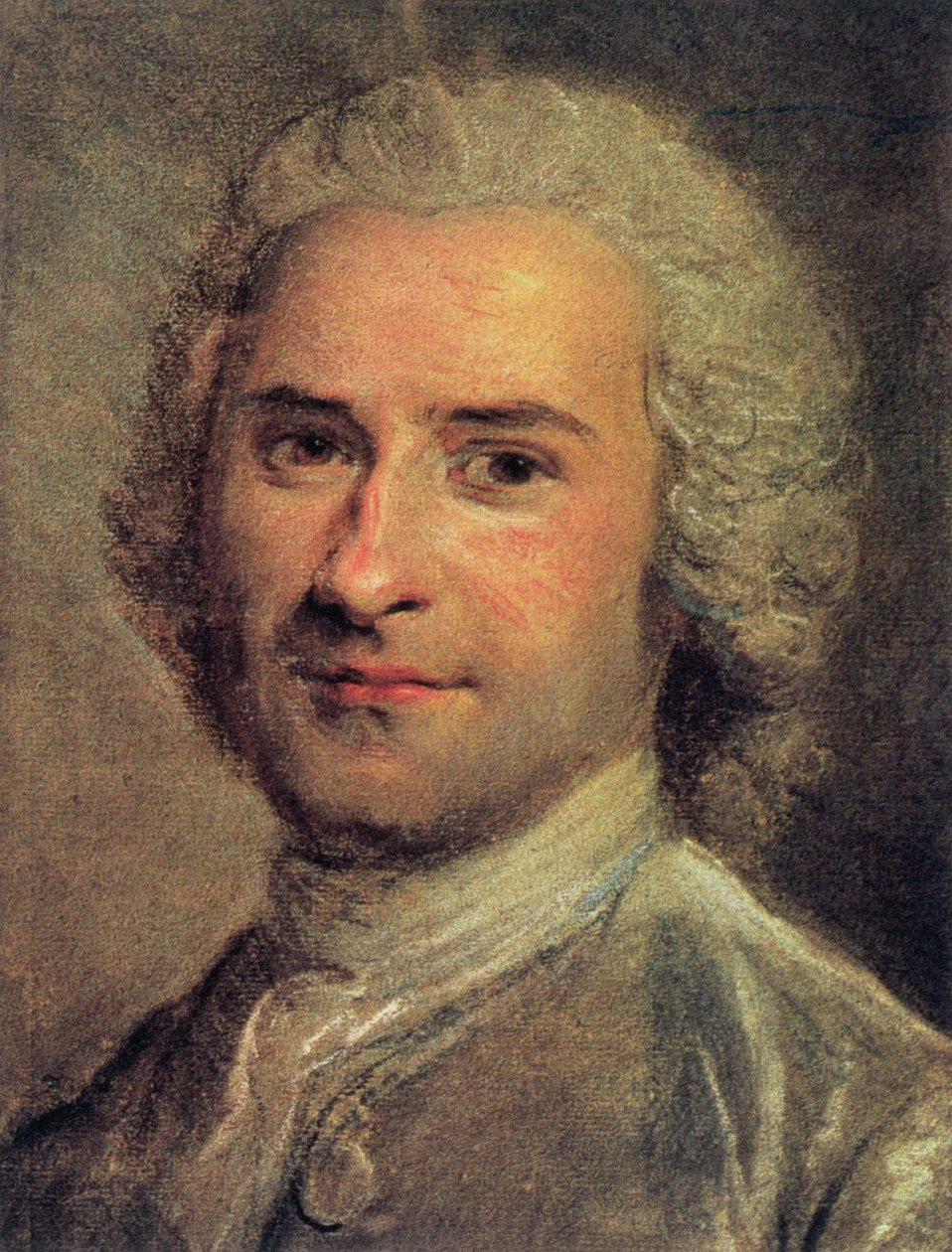 Portrét Jean Jacques Rousseau, 1712-78 (tisk) od Maurice Quentin de La Tour