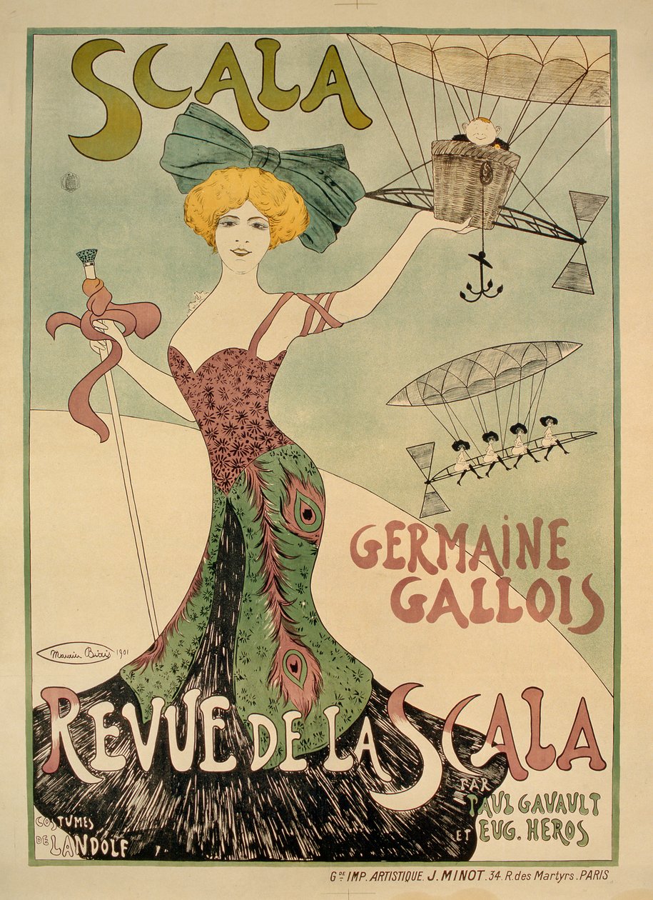 Plakát Revue de la Scala, 1901 od Maurice Biais