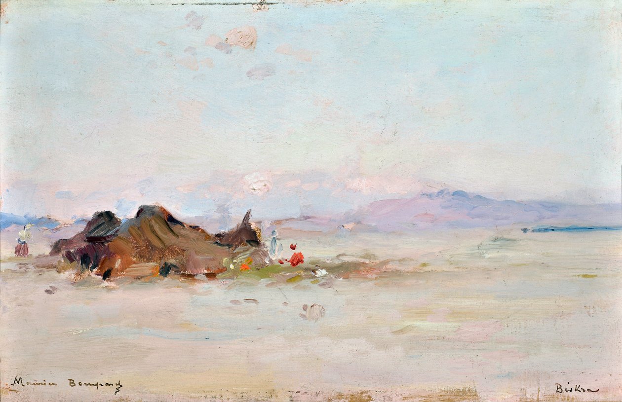 Tábor v poušti, Biskra (Alžírsko) od Maurice Bompard