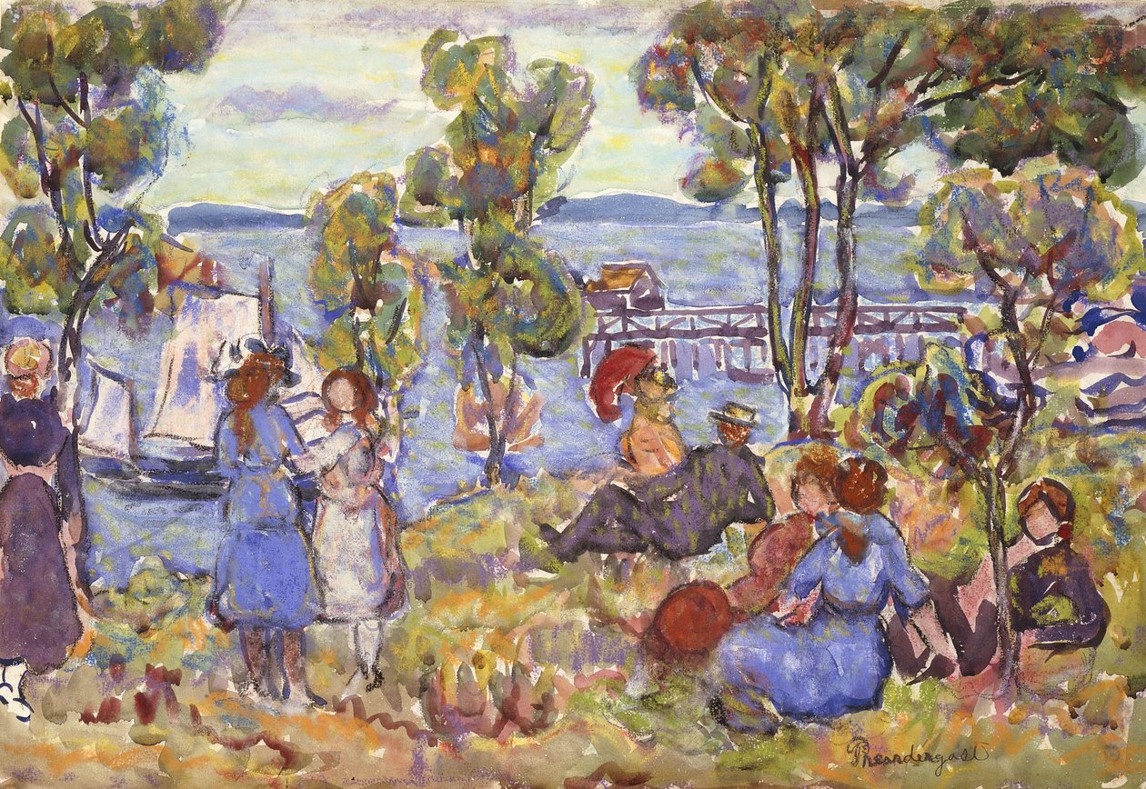 Boat Landing, Nahant Massachusetts, od Maurice Brazil Prendergast