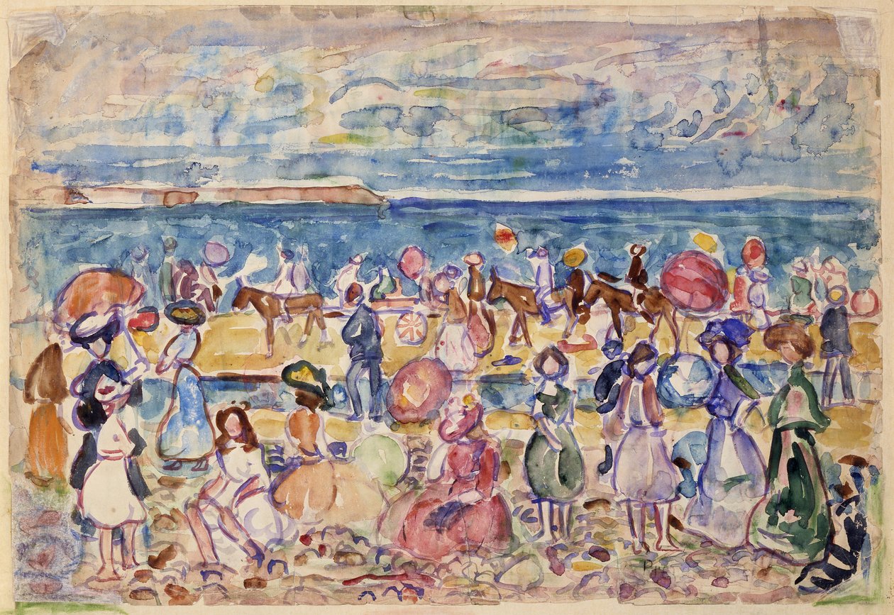 Dovolená v Nové Anglii, ca. 1910-1911. od Maurice Brazil Prendergast