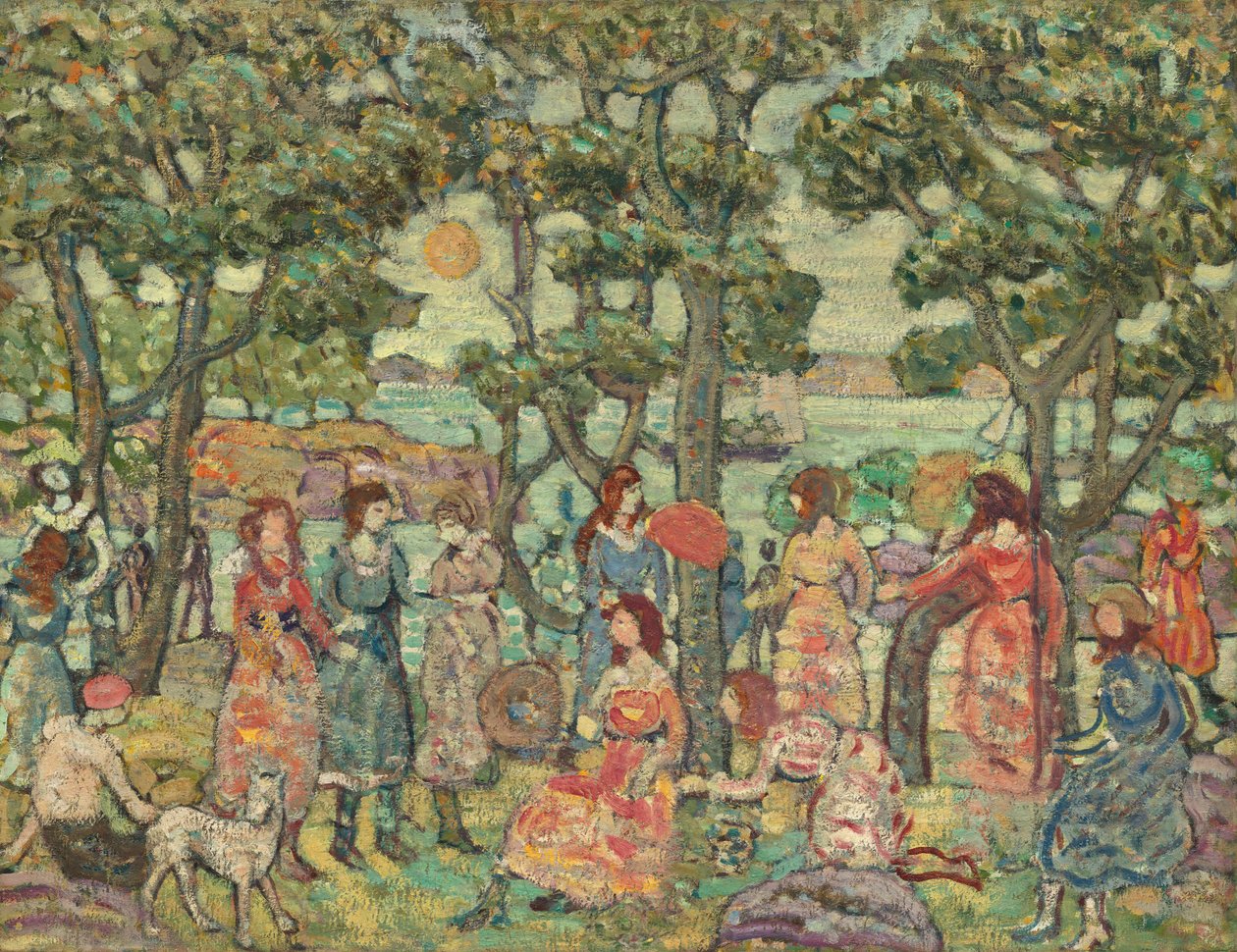 Krajina s figurami, 1921. od Maurice Brazil Prendergast