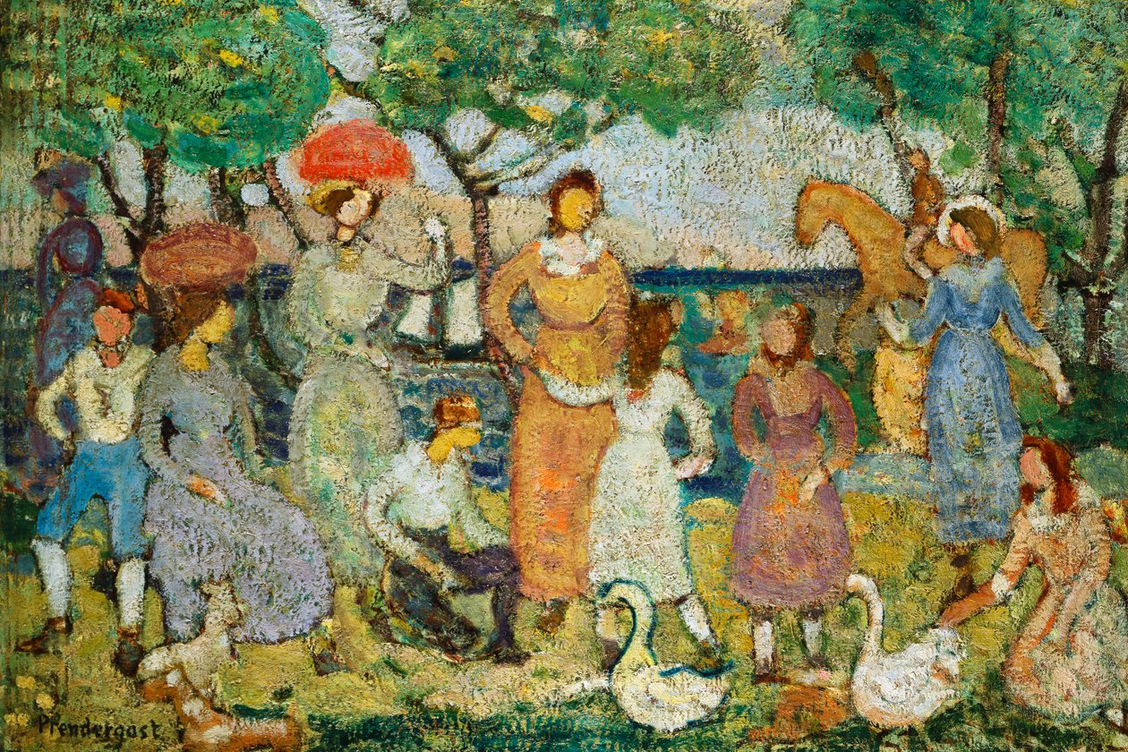 Promenáda #2, od Maurice Brazil Prendergast