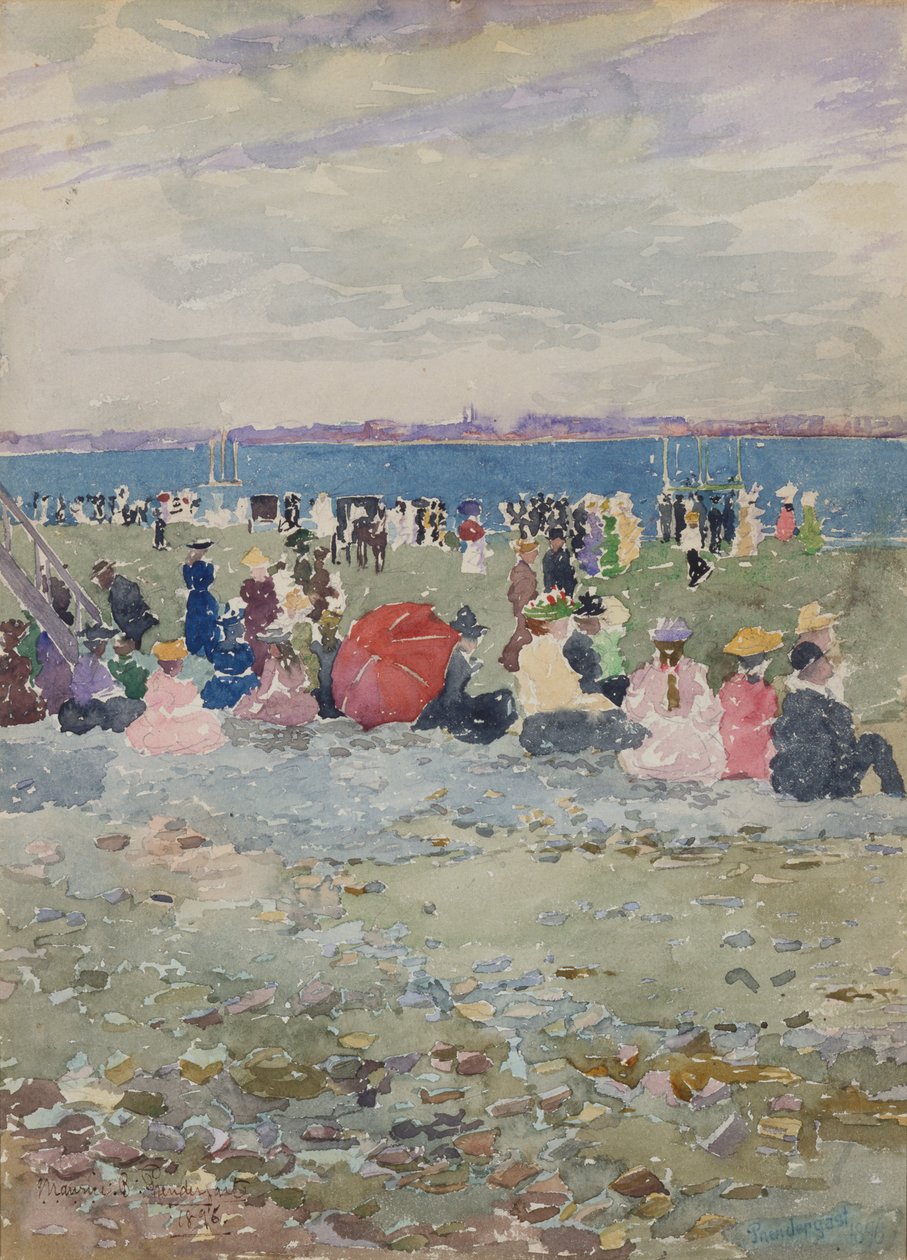 Revere Beach od Maurice Brazil Prendergast
