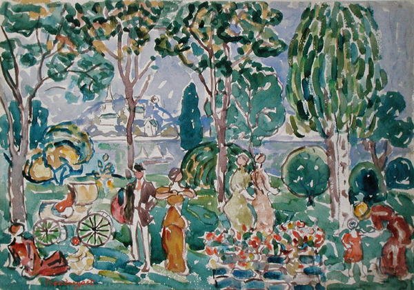 Park, Salem od Maurice Brazil Prendergast