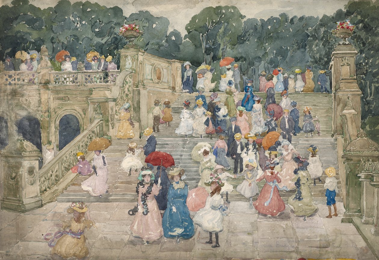 Terasový most, Central Park od Maurice Brazil Prendergast
