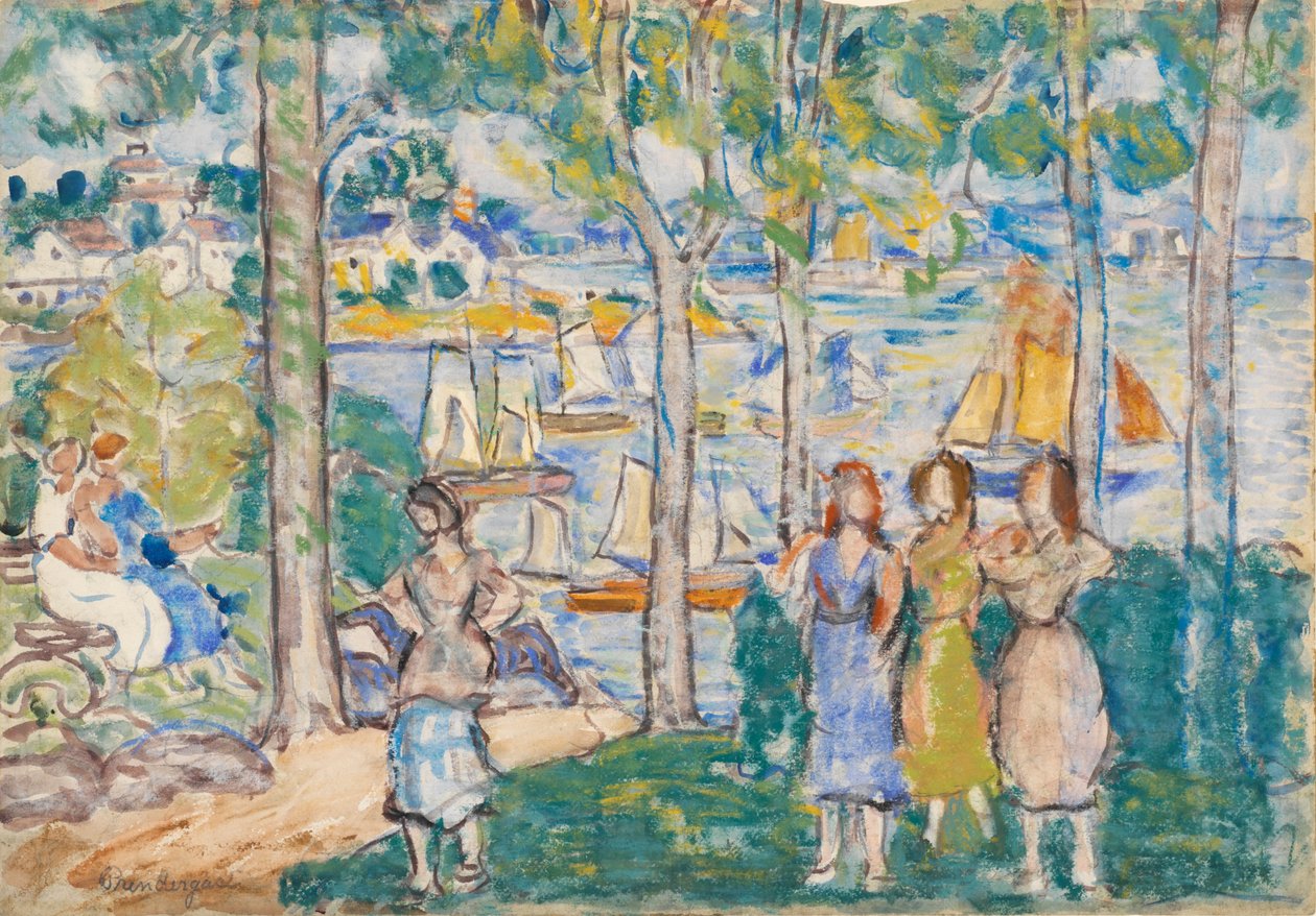 Stromy, domy, lidé od Maurice Brazil Prendergast
