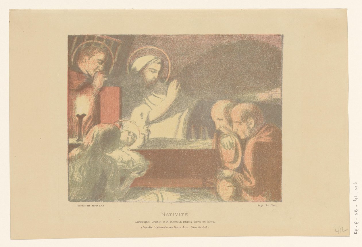 Klanění Ježíšku Nativite (název na objektu) od Maurice Denis