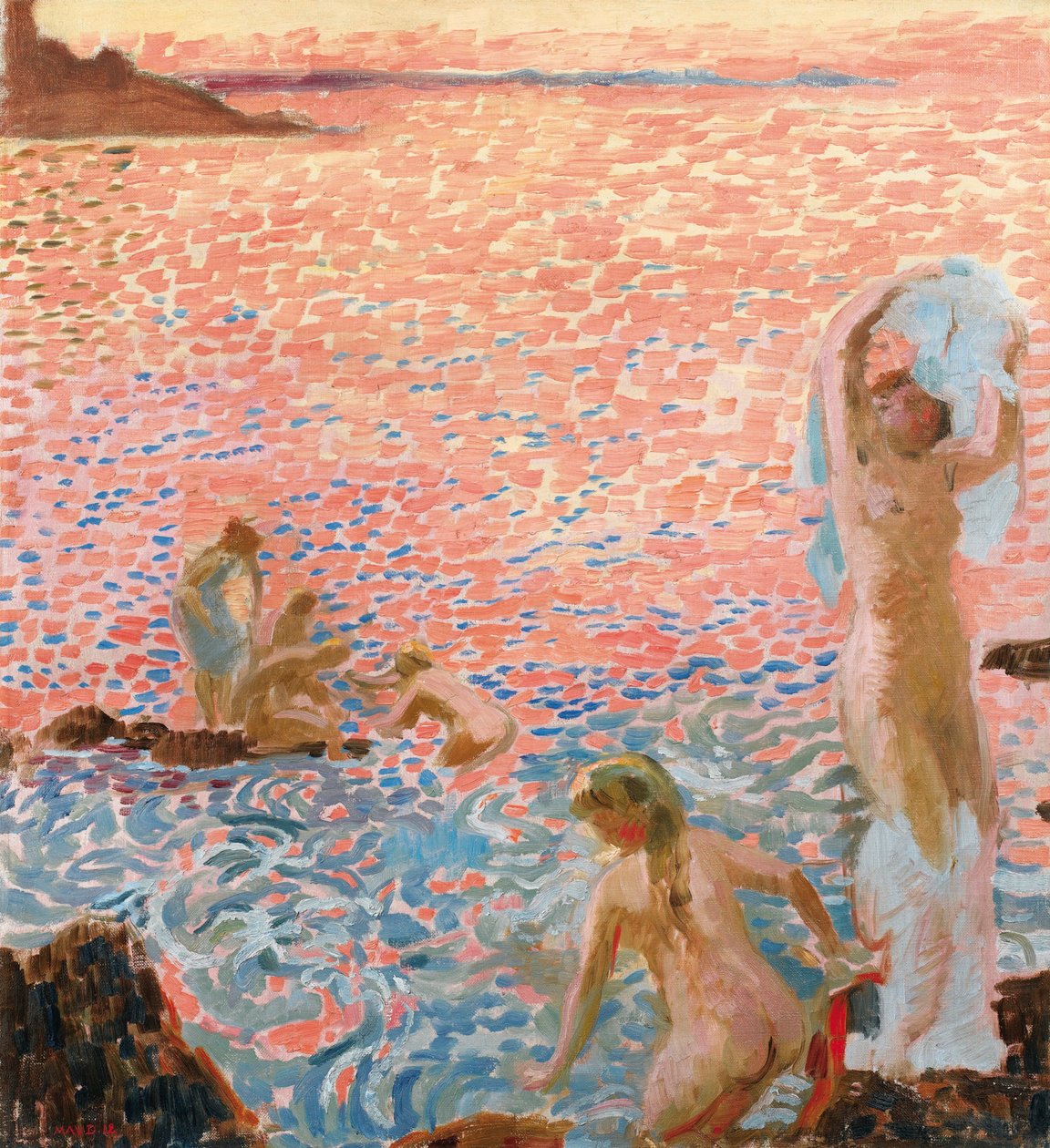 Bathers at Dusk Bathers at Dusk, 1912. od Maurice Denis