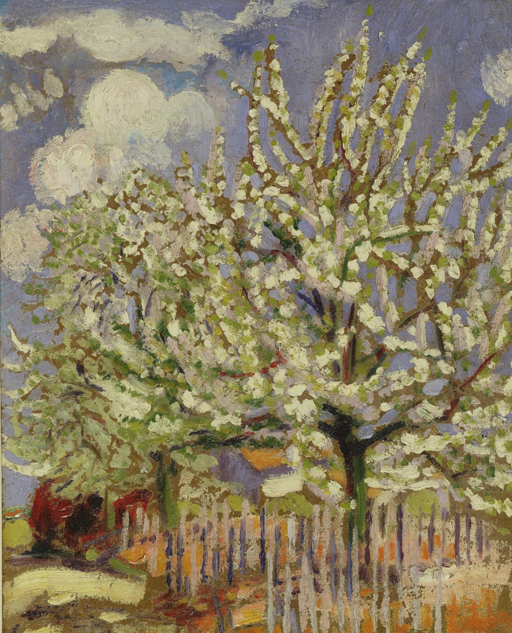 Kvetoucí stromy, 1908 (panel) od Maurice Denis