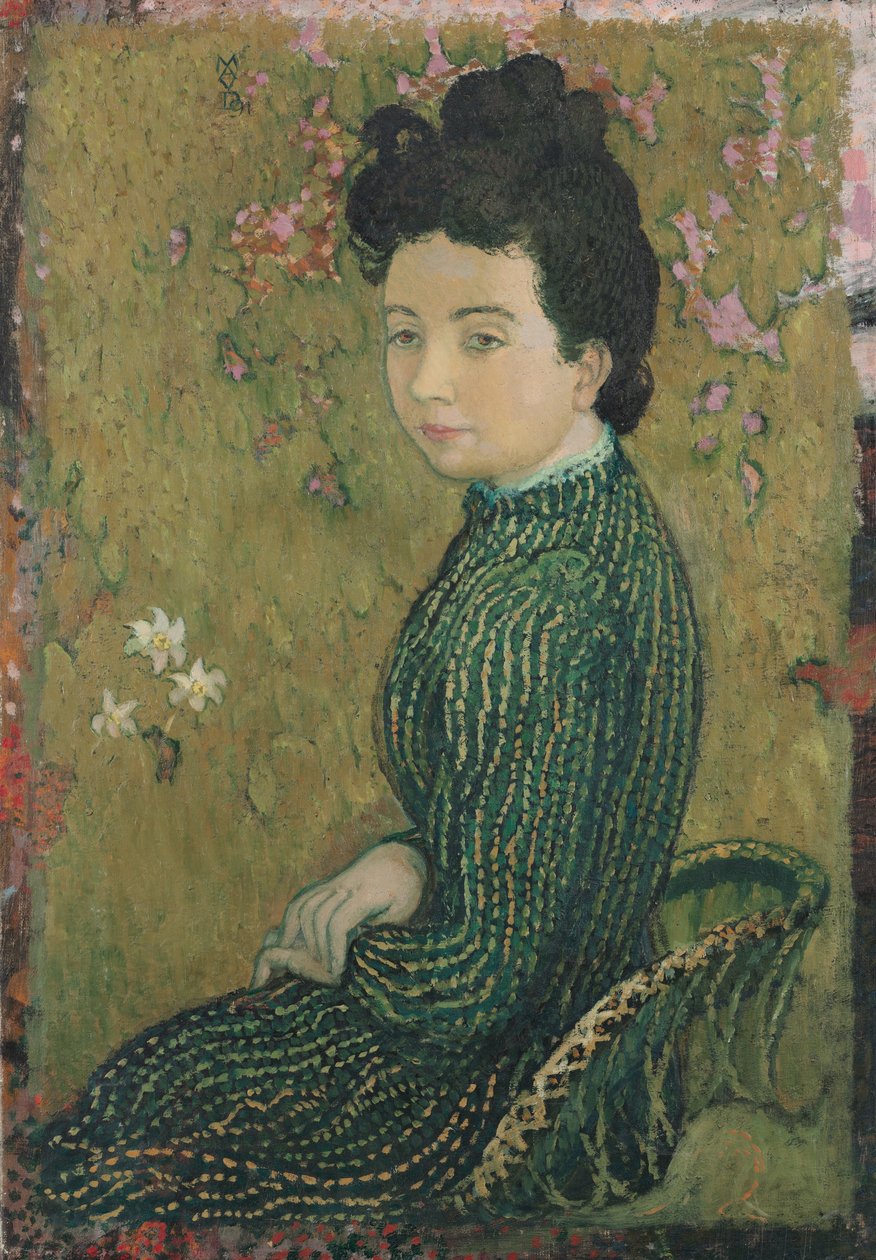 Eva Meurier v zelených šatech, 1891 od Maurice Denis