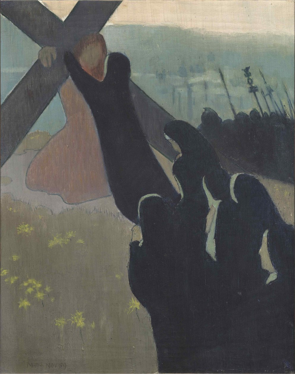Kalvárie nebo výstup na Kalvárii, 1889. od Maurice Denis