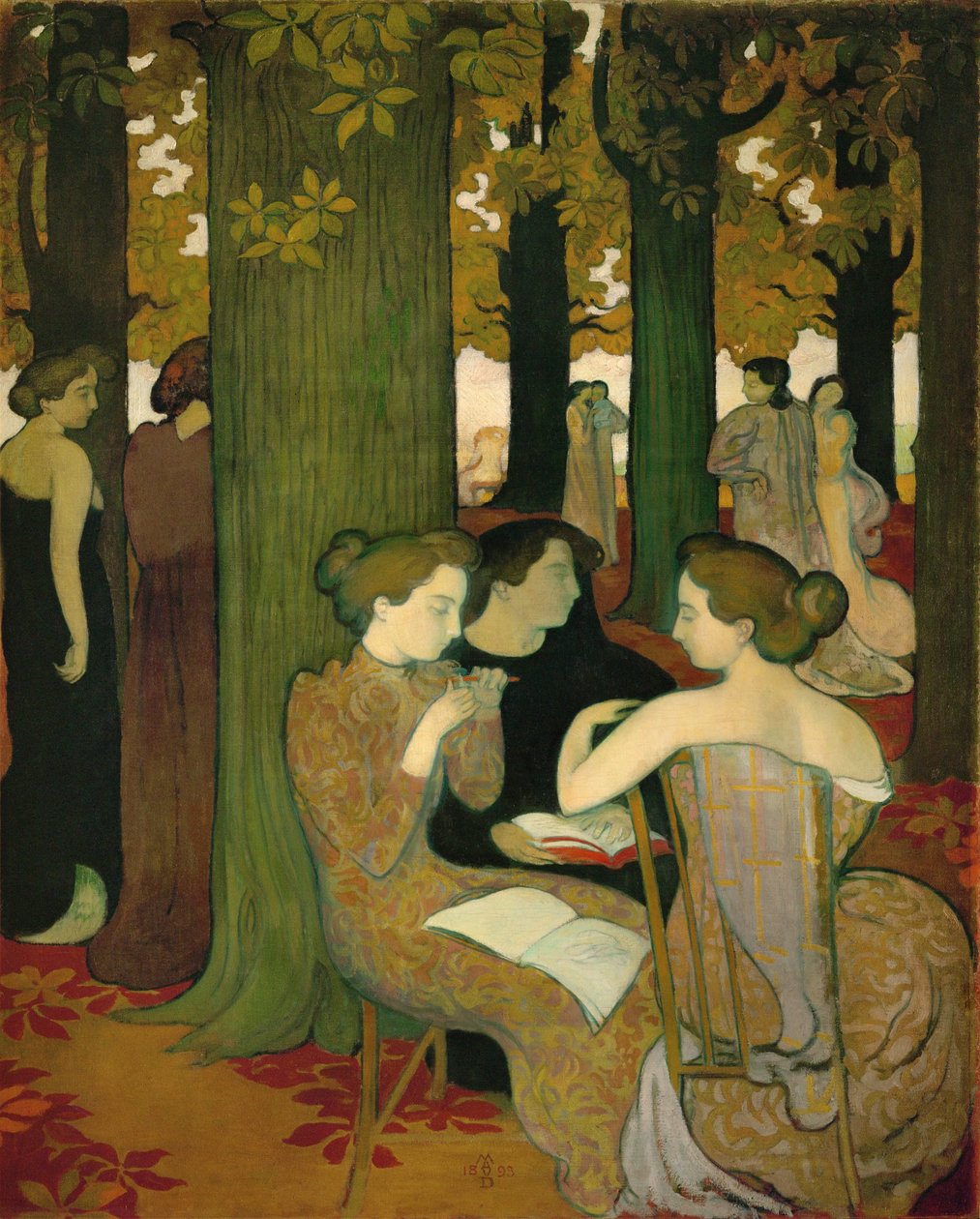 Múzy ... (malba na plátně) od Maurice Denis