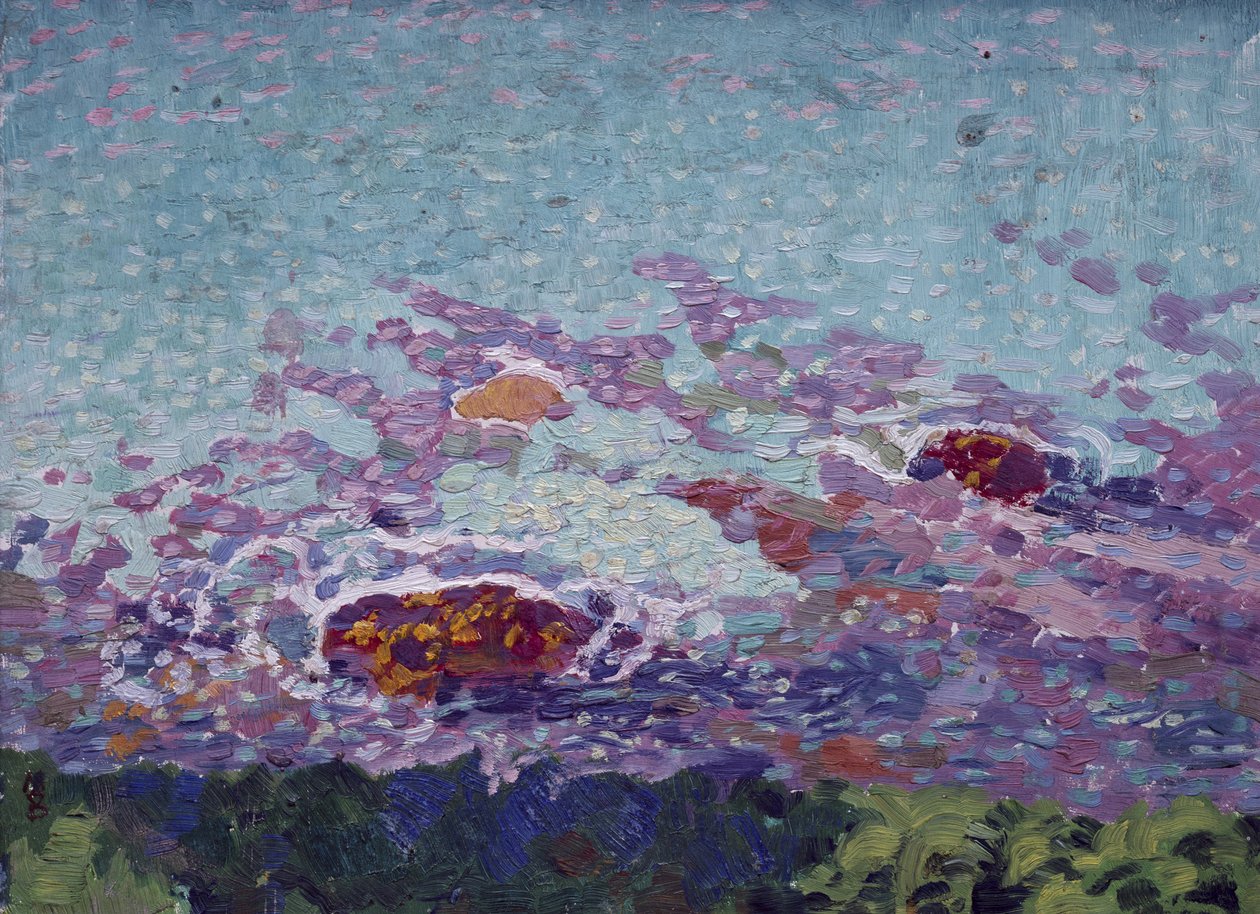 Pobřeží oceánu (olej na papíře) od Maurice Denis