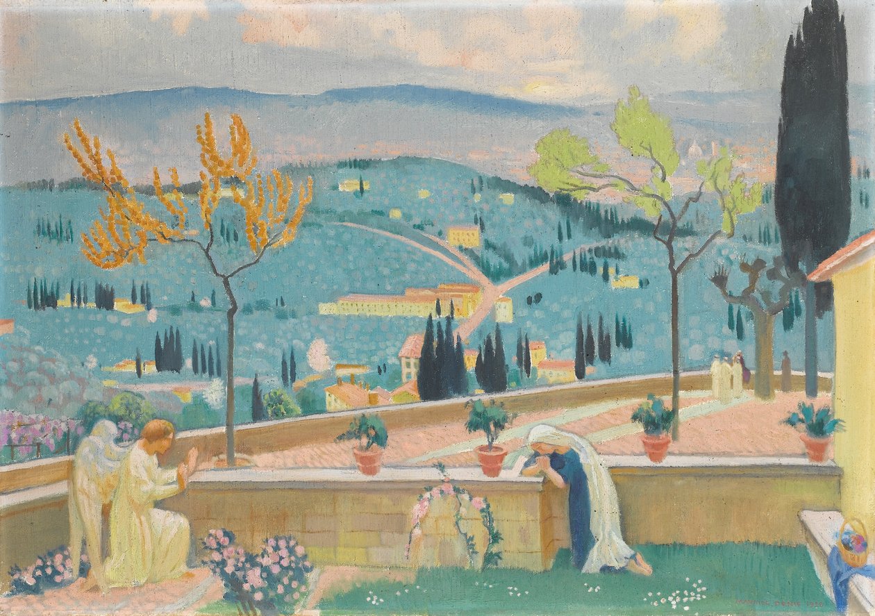 Zvěstování ve Fiesole, 1928 od Maurice Denis