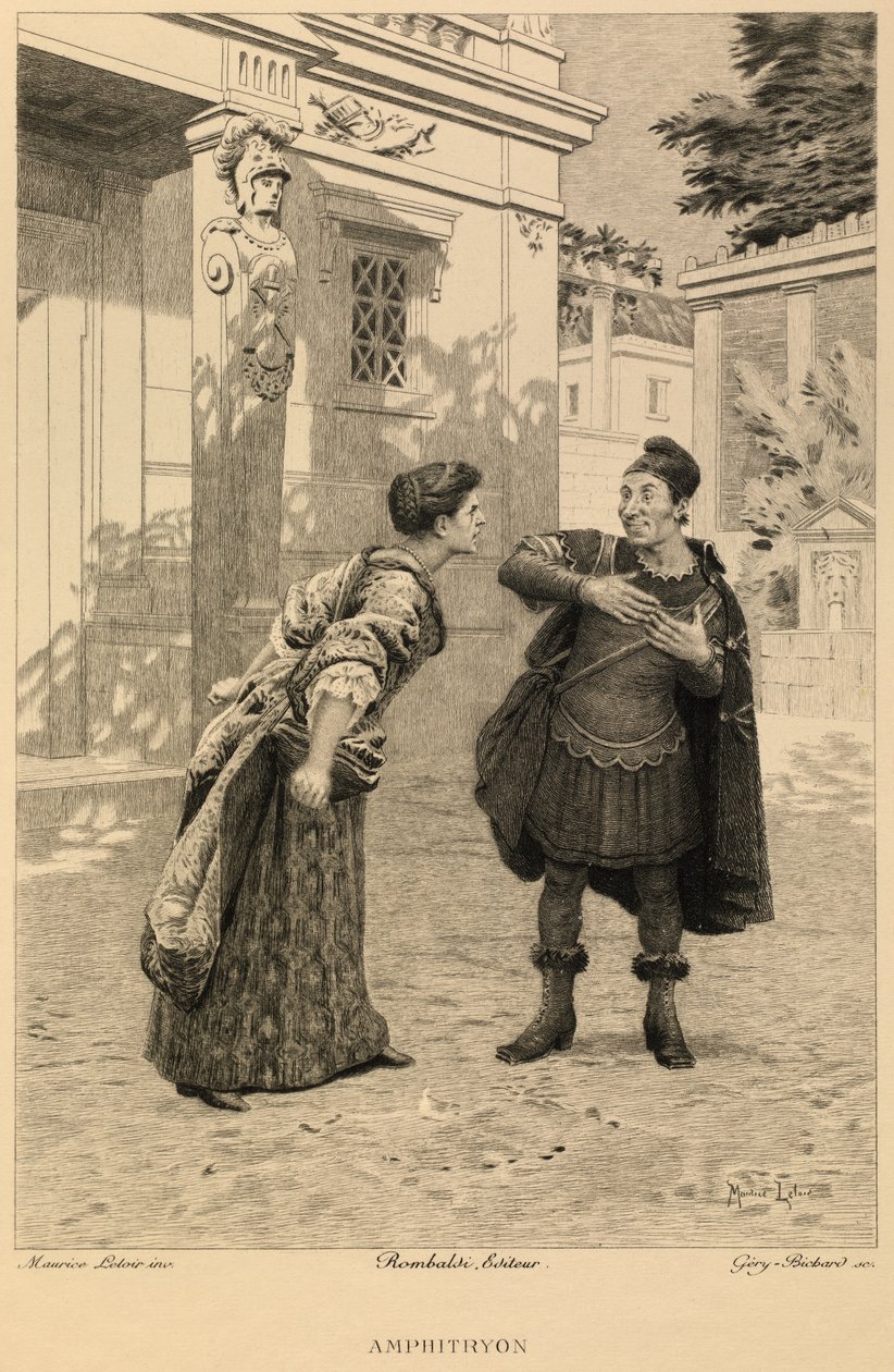 Amfitryon od Moliera od Maurice Leloir