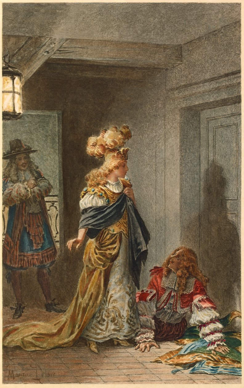 Madeleine Bejart v Psyche (ilustrace) od Maurice Leloir