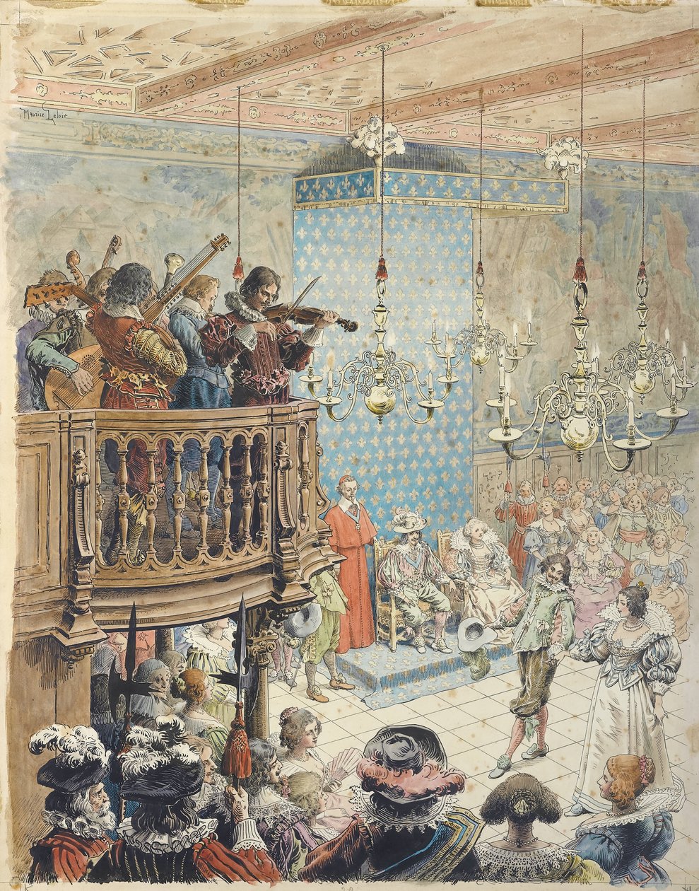 Richelieu na plese, c. 1900. od Maurice Leloir