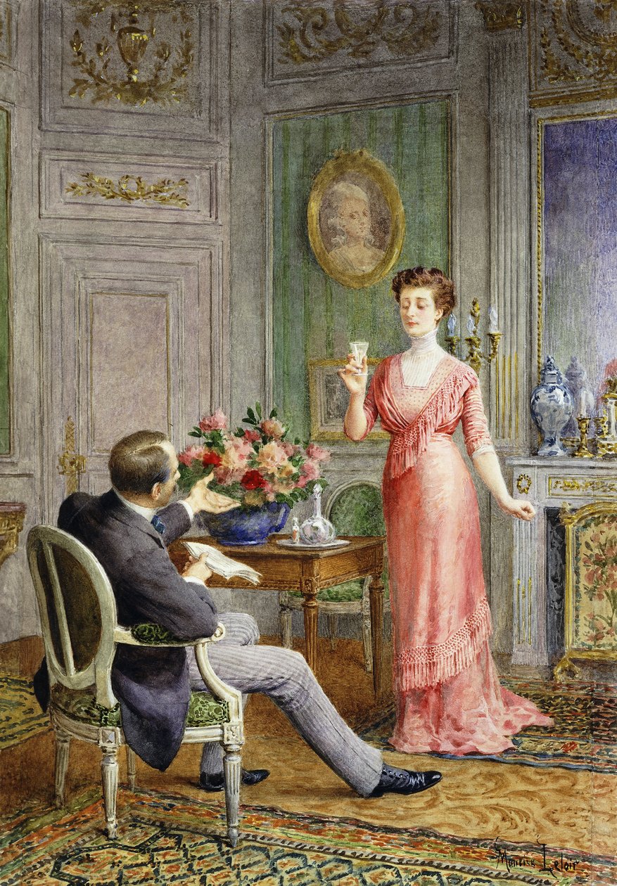 Scény z La Rampe od Maurice Leloir