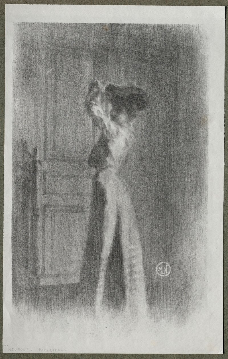 Módní žena, c. 1900. od Maurice Louis Henri Neumont