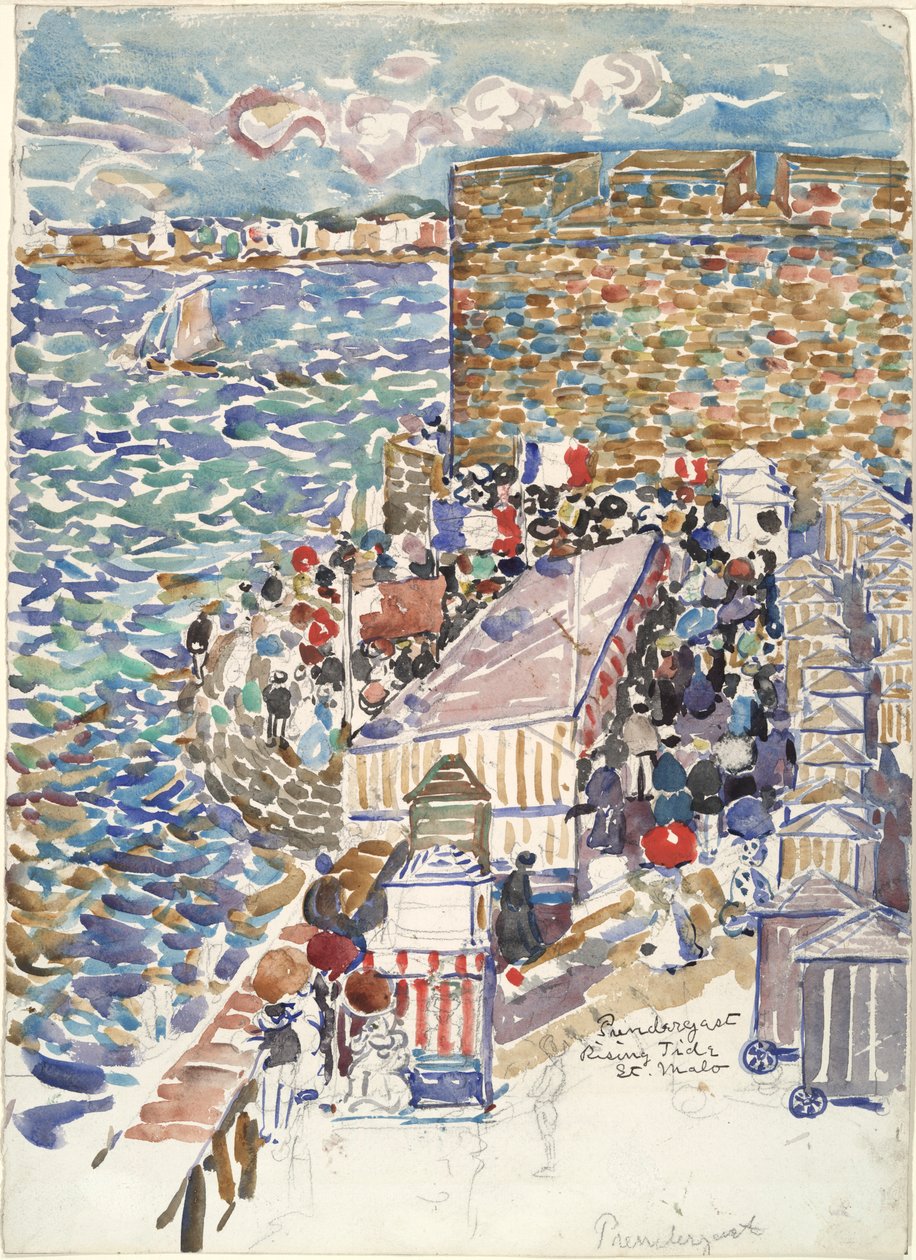 Rising Tide, St. Malo od Maurice Brazil Prendergast