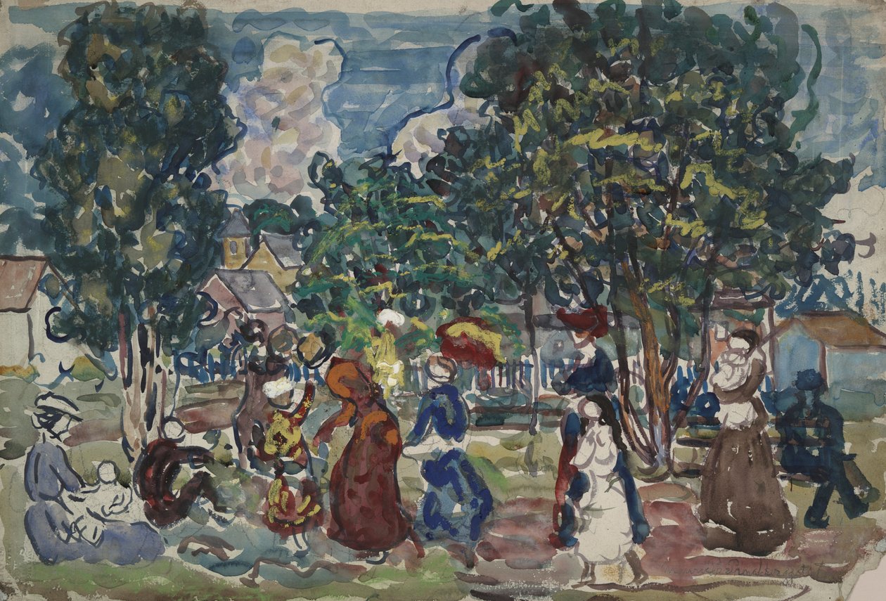 Nedělní promenáda od Maurice Brazil Prendergast