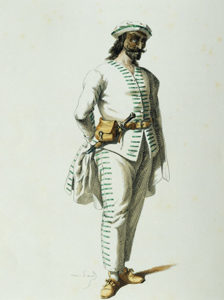 Brighella v roce 1570, Maurice Sand (1823-1889) od Maurice Sand