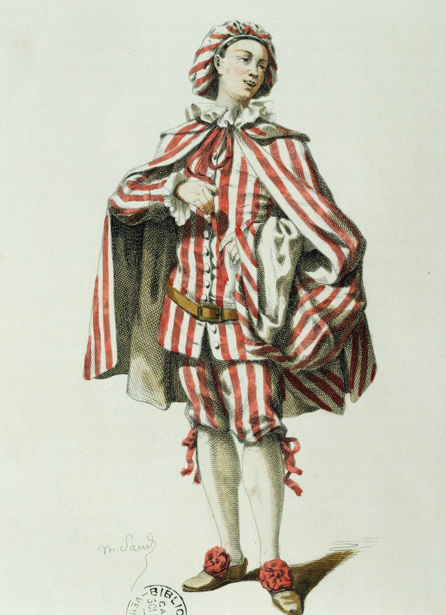 Mezzetino od Maurice Sanda (1823-1889) od Maurice Sand