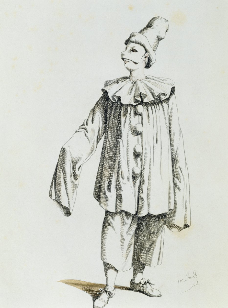 Pierrot od Maurice Sanda (1823-1889) od Maurice Sand