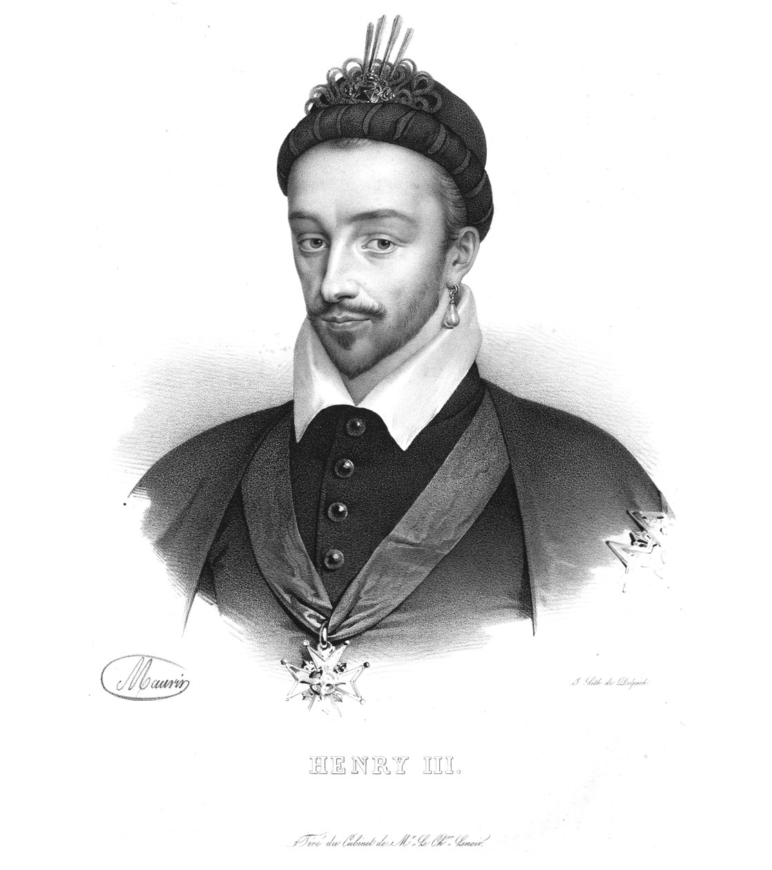Jindřich III., francouzský král, 20. léta 19. století. od Maurin