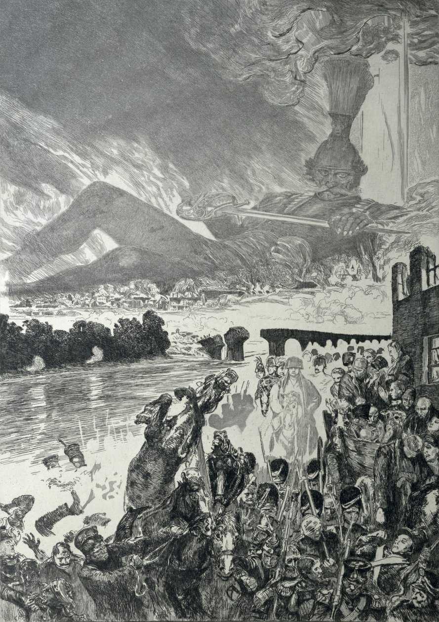 Válka, 1910 (rytina akvatinty) od Max Klinger