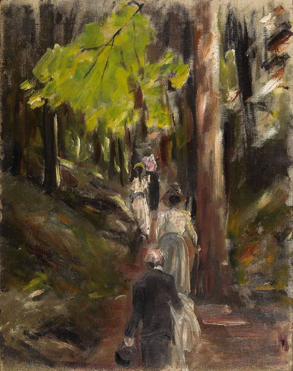 Procházka lesem v pohoří Harz od Max Liebermann