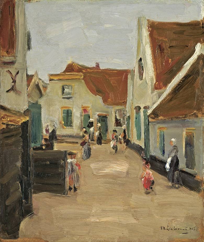Dorfstrasse v Noordwijku od Max Liebermann