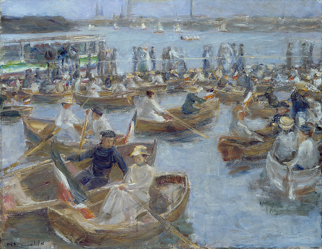 Večer v Uhlenhorster Fahrhaus, 1910 od Max Liebermann