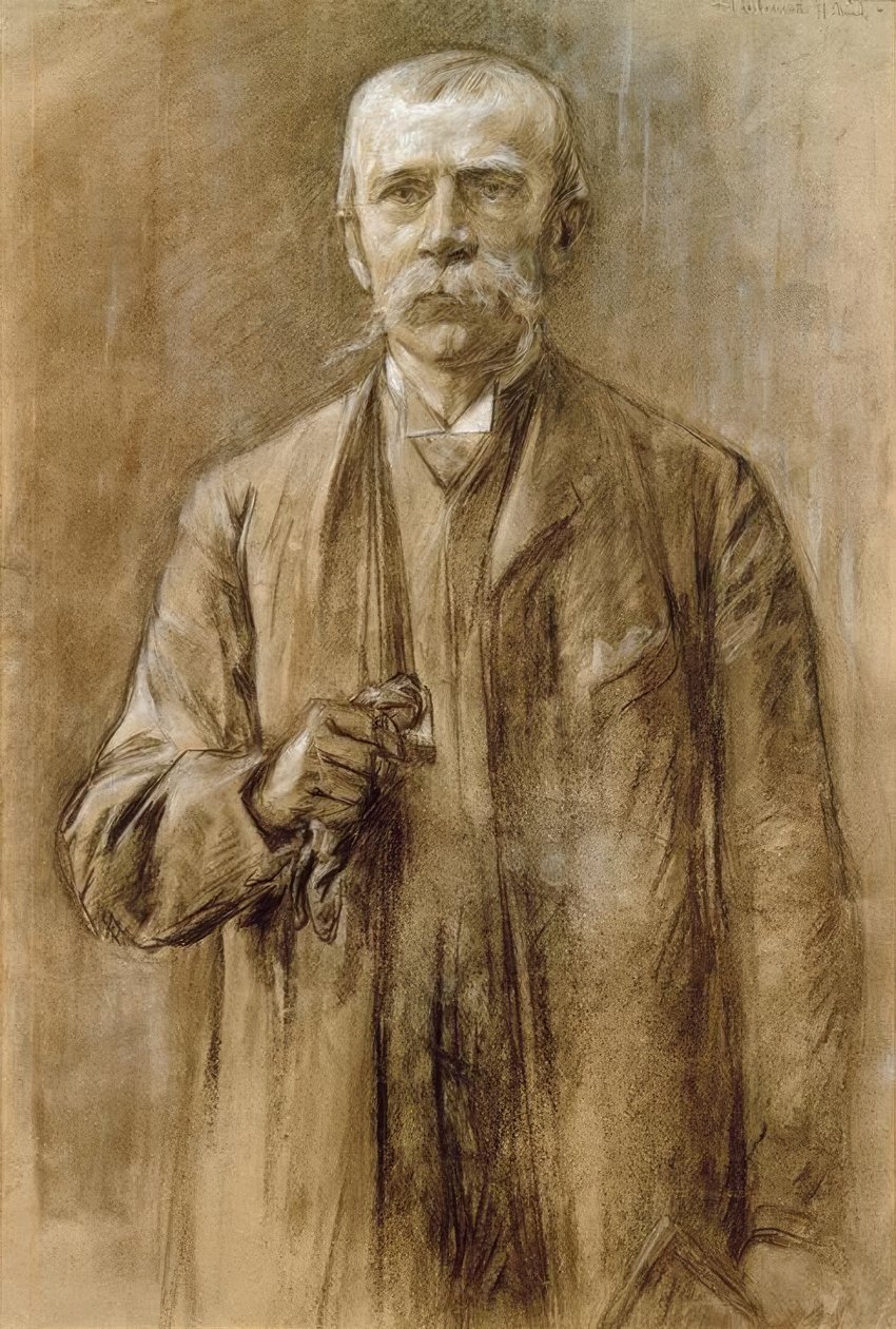 Fritz von Uhde / kresba Max Liebermann od Max Liebermann